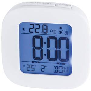 Ceas cu alarma HAMA RC 45, DCF radio, alb Ceas cu alarma HAMA RC 45, DCF radio, alb