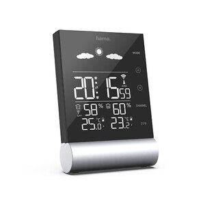 Statie meteo HAMA Black Line 00186417, negru Statie meteo HAMA Black Line 00186417, negru