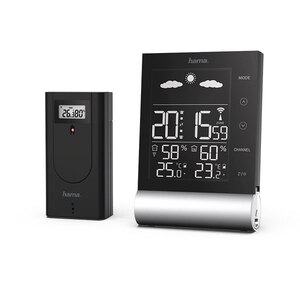 Statie meteo HAMA Black Line 00186417, negru Statie meteo HAMA Black Line 00186417, negru