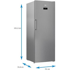 Congelator BEKO RFNE448E41XB, No Frost, 404 l, H 191.2 cm, Clasa E, argintiu Congelator BEKO RFNE448E41XB, No Frost, 404 l, H 191.2 cm, Clasa E, argintiu