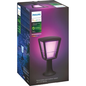 Stalp iluminat smart PHILIPS Hue 8718696170595, 15W, 1150lm, IP44, RGB, negru Stalp iluminat smart PHILIPS Hue 8718696170595, 15W, 1150lm, IP44, RGB, negru