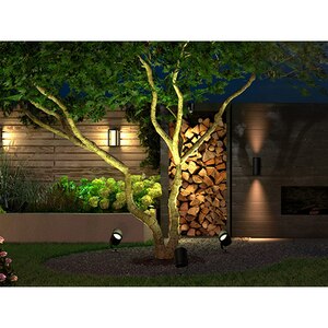 Extensie Spot LED smart PHILIPS Hue 8718696174364, 15W, 1050lm, IP65, RGB, negru Extensie Spot LED smart PHILIPS Hue 8718696174364, 15W, 1050lm, IP65, RGB, negru