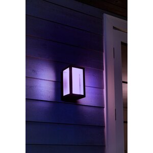 Aplica LED smart PHILIPS Hue 8718696170489, 2x8W, 1200lm, IP44, RGB, negru Aplica LED smart PHILIPS Hue 8718696170489, 2x8W, 1200lm, IP44, RGB, negru