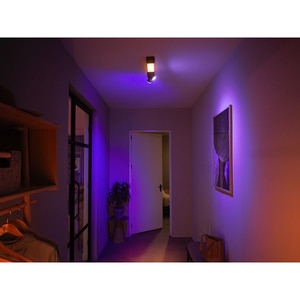 Plafoniera LED Smart PHILIPS Hue 8718696175989, 22.4W, 1540lm, Wi-Fi, RGB, negru Plafoniera LED Smart PHILIPS Hue 8718696175989, 22.4W, 1540lm, Wi-Fi, RGB, negru
