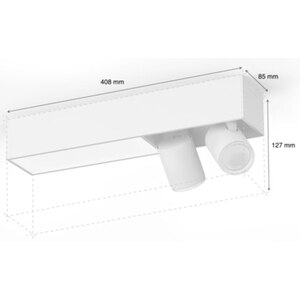 Plafoniera LED Smart PHILIPS Hue 8718696176009, 22.4W, 1540lm, Wi-Fi, RGB, alb Plafoniera LED Smart PHILIPS Hue 8718696176009, 22.4W, 1540lm, Wi-Fi, RGB, alb