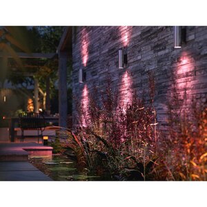 Aplica LED smart PHILIPS Hue 8718696176207, 2x8W, 1200lm, IP44, RGB, inox Aplica LED smart PHILIPS Hue 8718696176207, 2x8W, 1200lm, IP44, RGB, inox