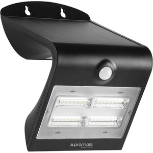 Lampa solara cu senzor de miscare PROMATE SolarTrail-2, 3.2W, 400 lumeni, IP54, negru Lampa solara cu senzor de miscare PROMATE SolarTrail-2, 3.2W, 400 lumeni, IP54, negru