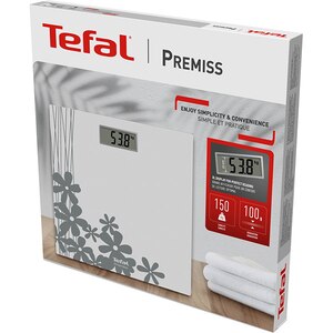 Cantar corporal TEFAL Classic PP1430V0, 150kg, electronic, sticla, alb Cantar corporal TEFAL Classic PP1430V0, 150kg, electronic, sticla, alb