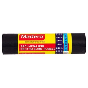 Saci menajeri MADERO 012834D, 10 bucati, 240 l, negru Saci menajeri MADERO 012834D, 10 bucati, 240 l, negru