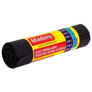 Saci menajeri MADERO 012834D, 10 bucati, 240 l, negru Saci menajeri MADERO 012834D, 10 bucati, 240 l, negru