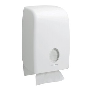 Dispenser prosoape de hartie AQUARIUS Kimberly-Clark 6945, plastic, alb Dispenser prosoape de hartie AQUARIUS Kimberly-Clark 6945, plastic, alb