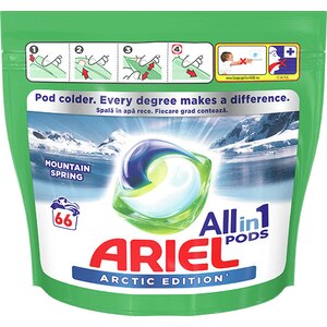 Detergent capsule ARIEL All in One PODS Arctic Edition, 66 capsule Detergent capsule ARIEL All in One PODS Arctic Edition, 66 capsule