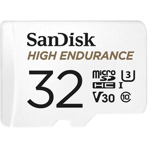 Card de memorie SANDISK High Endurance, microSDHC, 32GB, 100MB/s, clasa 10/U3/V30, UHS-I, adaptor Card de memorie SANDISK High Endurance, microSDHC, 32GB, 100MB/s, clasa 10/U3/V30, UHS-I, adaptor
