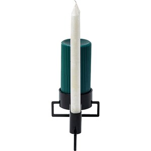 Suport lumanare Cross, 28 x 12 x 7.7 cm, negru lucios Suport lumanare Cross, 28 x 12 x 7.7 cm, negru lucios