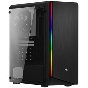 Carcasa PC AEROCOOL Rift, USB 3.0, fara sursa, iluminare RGB, negru Carcasa PC AEROCOOL Rift, USB 3.0, fara sursa, iluminare RGB, negru