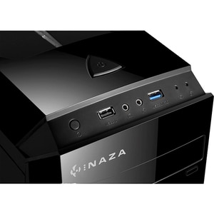 Carcasa PC INAZA X-Blade, USB 3.0, fara sursa, iluminare RGB, negru Carcasa PC INAZA X-Blade, USB 3.0, fara sursa, iluminare RGB, negru