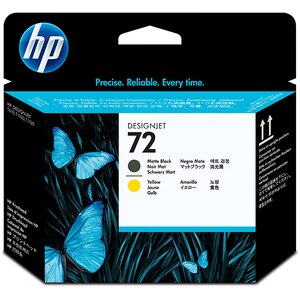 Cap imprimare original HP 72 (C9384A), negru mat, galben Cap imprimare original HP 72 (C9384A), negru mat, galben