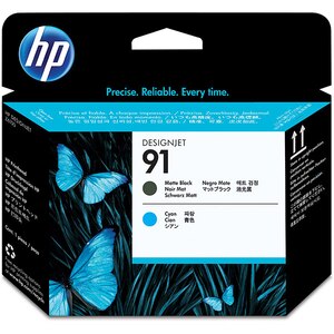 Cap imprimare original HP 91 (C9460A), cyan, negru mat Cap imprimare original HP 91 (C9460A), cyan, negru mat