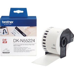 Banda etichete BROTHER DK-N55224, 54 mm, 30,48 m, Negru pe Alb Banda etichete BROTHER DK-N55224, 54 mm, 30,48 m, Negru pe Alb