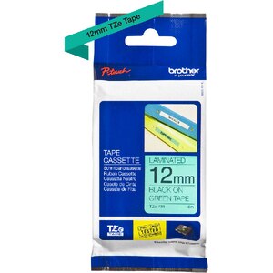 Banda etichete BROTHER TZe-731, 12 mm, 8 m, Negru pe Verde Banda etichete BROTHER TZe-731, 12 mm, 8 m, Negru pe Verde