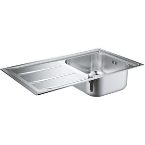Chiuveta bucatarie GROHE K400+ 31568SD0, 1 cuva, picurator reversibil, inox, inox satinat Chiuveta bucatarie GROHE K400+ 31568SD0, 1 cuva, picurator reversibil, inox, inox satinat