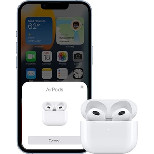 Casti APPLE AirPods 3, True Wireless, Bluetooth, In-Ear, Microfon, Carcasa Incarcare Lightning, alb Casti APPLE AirPods 3, True Wireless, Bluetooth, In-Ear, Microfon, Carcasa Incarcare Lightning, alb