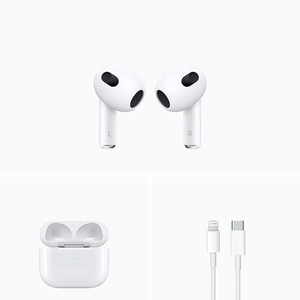 Casti APPLE AirPods 3, True Wireless, Bluetooth, In-Ear, Microfon, Carcasa Incarcare Lightning, alb Casti APPLE AirPods 3, True Wireless, Bluetooth, In-Ear, Microfon, Carcasa Incarcare Lightning, alb