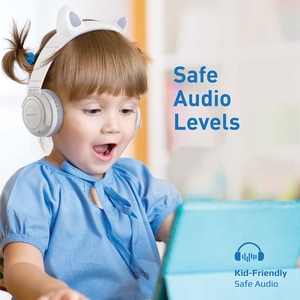 Casti pentru copii PROMATE Panda, Bluetooth, On-ear, Microfon, lila-alb Casti pentru copii PROMATE Panda, Bluetooth, On-ear, Microfon, lila-alb