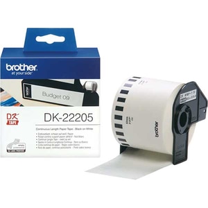 Banda etichete BROTHER DK-22205, 62 mm, 30.48 m, Negru pe Alb Banda etichete BROTHER DK-22205, 62 mm, 30.48 m, Negru pe Alb