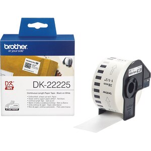 Banda etichete BROTHER DK-22225, 38 mm, 30,48 m, Negru pe Alb Banda etichete BROTHER DK-22225, 38 mm, 30,48 m, Negru pe Alb