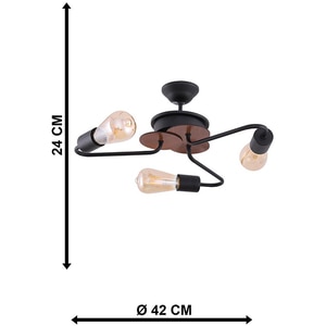 Lustra ERSTE LICHT ENIS2 EL0058503, 180W, E27, negru Lustra ERSTE LICHT ENIS2 EL0058503, 180W, E27, negru