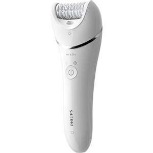 Epilator PHILIPS Series 8000 BRE710/00, 32 pensete, 2 viteze, 5 accesorii, Wet&Dry, acumulator, alb Epilator PHILIPS Series 8000 BRE710/00, 32 pensete, 2 viteze, 5 accesorii, Wet&Dry, acumulator, alb