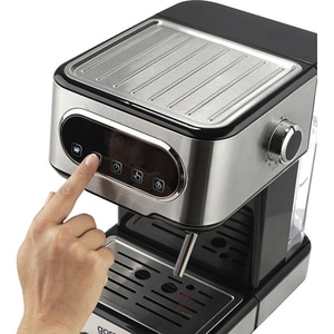 Espressor manual GORENJE ESCM15DBK, 1.5l, 1100W, 15 bar, sistem Cappuccino, negru-argintiu Espressor manual GORENJE ESCM15DBK, 1.5l, 1100W, 15 bar, sistem Cappuccino, negru-argintiu