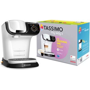 Espressor capsule BOSCH Tassimo My Way 2 TAS6504, 1.3l, 1500W, 15 bar, alb-negru Espressor capsule BOSCH Tassimo My Way 2 TAS6504, 1.3l, 1500W, 15 bar, alb-negru