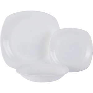 Set de masa MYRIA MC4003, 18 piese, sticla opal, alb Set de masa MYRIA MC4003, 18 piese, sticla opal, alb