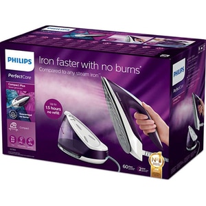 Statie de calcat PHILIPS GC7933/30 PerfectCare Complact Plus, 2400W, 120g/min, 1.5l, talpa SteamGlide Plus, alb-mov Statie de calcat PHILIPS GC7933/30 PerfectCare Complact Plus, 2400W, 120g/min, 1.5l, talpa SteamGlide Plus, alb-mov
