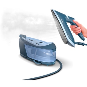 Statie de calcat PHILIPS Seria 6000 PSG6042/20, 2400W, 550g/min, 1.8l, talpa SteamGlide Advanced, albastru Statie de calcat PHILIPS Seria 6000 PSG6042/20, 2400W, 550g/min, 1.8l, talpa SteamGlide Advanced, albastru