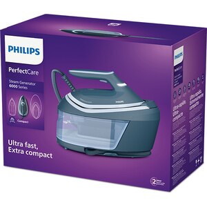 Statie de calcat PHILIPS Seria 6000 PSG6042/20, 2400W, 550g/min, 1.8l, talpa SteamGlide Advanced, albastru Statie de calcat PHILIPS Seria 6000 PSG6042/20, 2400W, 550g/min, 1.8l, talpa SteamGlide Advanced, albastru