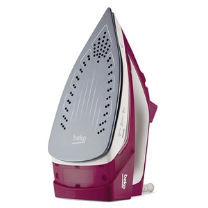 Fier de calcat BEKO SIM3126R, 2600W, 150g/min, 240 ml, talpa ceramica, alb-visiniu Fier de calcat BEKO SIM3126R, 2600W, 150g/min, 240 ml, talpa ceramica, alb-visiniu