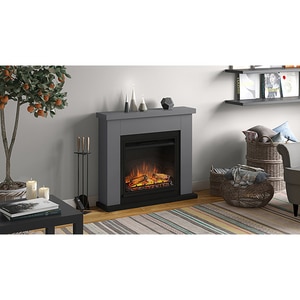 Semineu electric TAGU Frode Solid Grey, 1500W, Focar 3D, Telecomanda, gri Semineu electric TAGU Frode Solid Grey, 1500W, Focar 3D, Telecomanda, gri