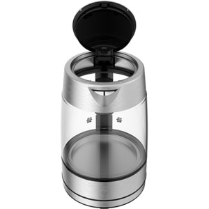 Fierbator apa TEFAL Glass KI772D38, 1.7l, 2200W, argintiu-negru Fierbator apa TEFAL Glass KI772D38, 1.7l, 2200W, argintiu-negru
