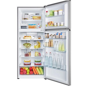 Frigider cu doua usi HISENSE RT488N4DC2, NoFrost Plus, 381 l, H 172 cm, clasa E, argintiu Frigider cu doua usi HISENSE RT488N4DC2, NoFrost Plus, 381 l, H 172 cm, clasa E, argintiu