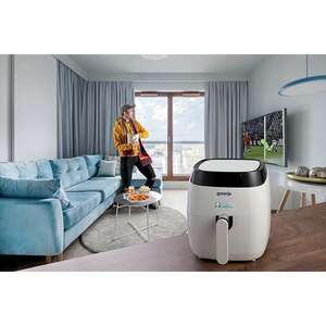 Friteuza cu aer cald GORENJE AF1409DW, 3.5l, 1400W, alb-negru Friteuza cu aer cald GORENJE AF1409DW, 3.5l, 1400W, alb-negru