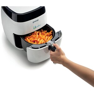 Friteuza cu aer cald GORENJE AF1409DW, 3.5l, 1400W, alb-negru Friteuza cu aer cald GORENJE AF1409DW, 3.5l, 1400W, alb-negru