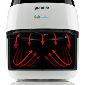 Friteuza cu aer cald GORENJE AF1409DW, 3.5l, 1400W, alb-negru Friteuza cu aer cald GORENJE AF1409DW, 3.5l, 1400W, alb-negru