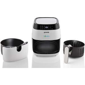 Friteuza cu aer cald GORENJE AF1409DW, 3.5l, 1400W, alb-negru Friteuza cu aer cald GORENJE AF1409DW, 3.5l, 1400W, alb-negru