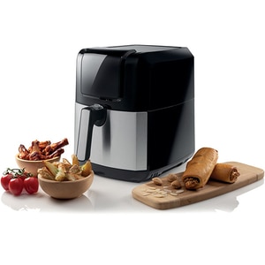 Friteuza cu aer cald GORENJE AF1700DB, 5l, 1700W, negru-argintiu Friteuza cu aer cald GORENJE AF1700DB, 5l, 1700W, negru-argintiu
