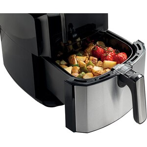 Friteuza cu aer cald GORENJE AF1700DB, 5l, 1700W, negru-argintiu Friteuza cu aer cald GORENJE AF1700DB, 5l, 1700W, negru-argintiu