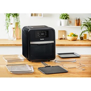 Friteuza cu aer cald multifunctionala TEFAL Easy Fry FW501815, 1.7kg, 11l, 2000W, negru-argintiu Friteuza cu aer cald multifunctionala TEFAL Easy Fry FW501815, 1.7kg, 11l, 2000W, negru-argintiu