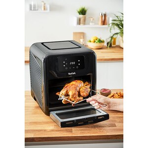 Friteuza cu aer cald multifunctionala TEFAL Easy Fry FW501815, 1.7kg, 11l, 2000W, negru-argintiu Friteuza cu aer cald multifunctionala TEFAL Easy Fry FW501815, 1.7kg, 11l, 2000W, negru-argintiu